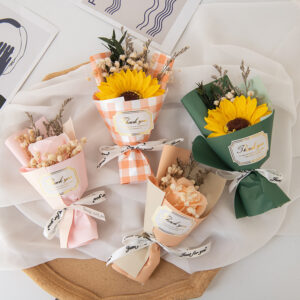 Mini Soap Flowers Rose Bouquet Artificial Flowers